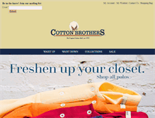 Tablet Screenshot of cottonbrothers.com